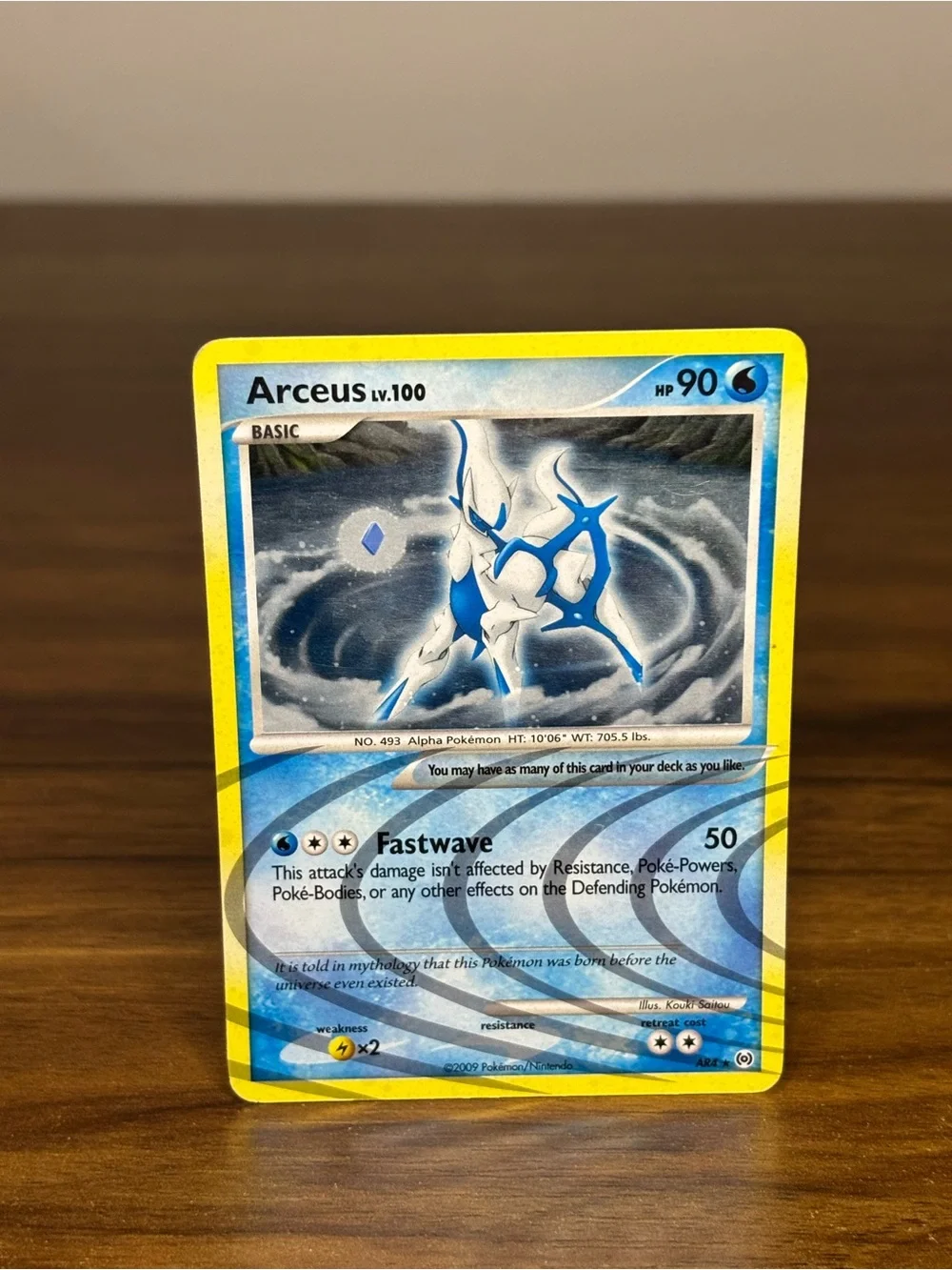 Arceus AR4 Arceus Holo Rare Pokemon Card W/ Swirl
